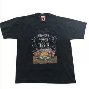 Vintage 90s Disney Tower Of Terror Mickey Shirt